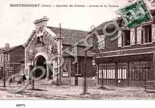 Ville de MONTESCOURTLIZEROLLES, carte postale ancienne