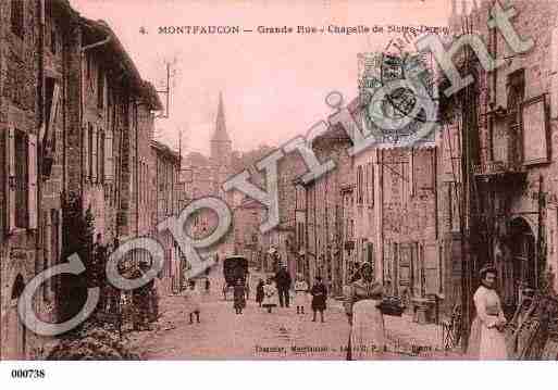 Ville de MONTFAUCONENVELAY, carte postale ancienne