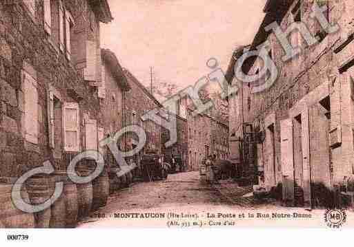 Ville de MONTFAUCONENVELAY, carte postale ancienne