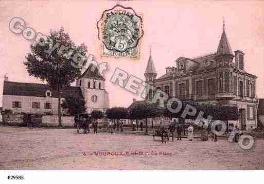 Ville de MOUROUX, carte postale ancienne