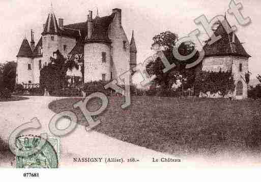 Ville de NASSIGNY, carte postale ancienne