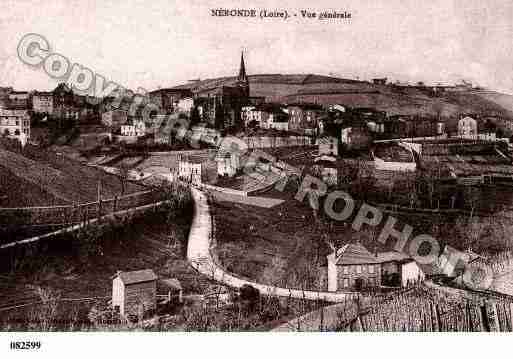 Ville de NERONDE, carte postale ancienne