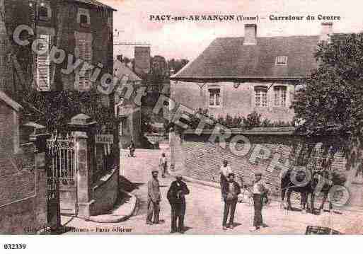 Ville de PACYSURARMANCON, carte postale ancienne