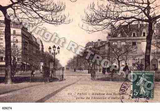 Ville de PARIS13, carte postale ancienne