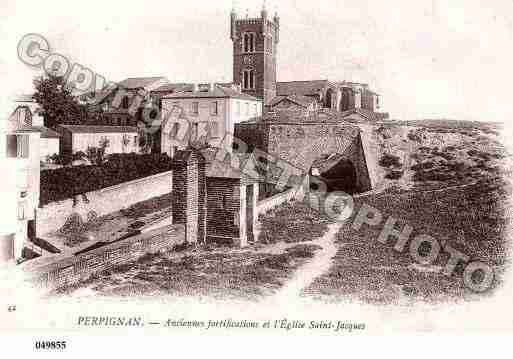 Ville de PERPIGNAN, carte postale ancienne