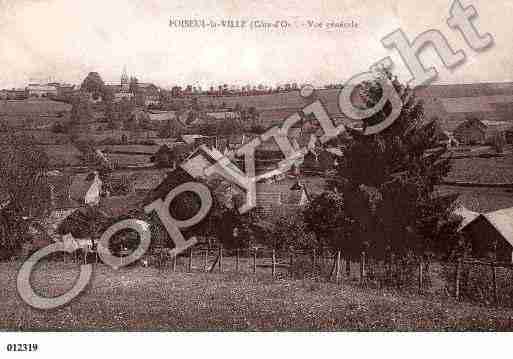 Ville de POISEULLAVILLE, carte postale ancienne