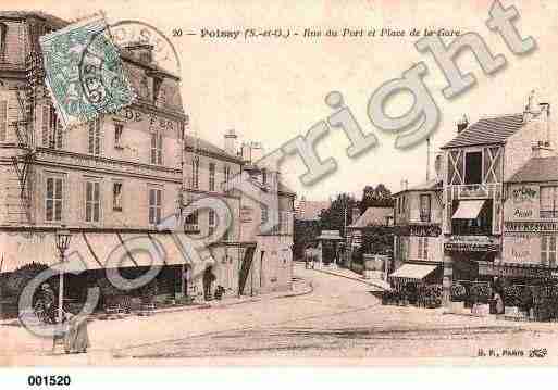 Ville de POISSY, carte postale ancienne