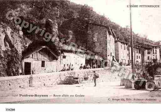 Ville de PONTENROYANS, carte postale ancienne
