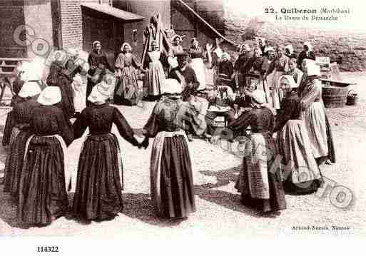 Ville de QUIBERON, carte postale ancienne