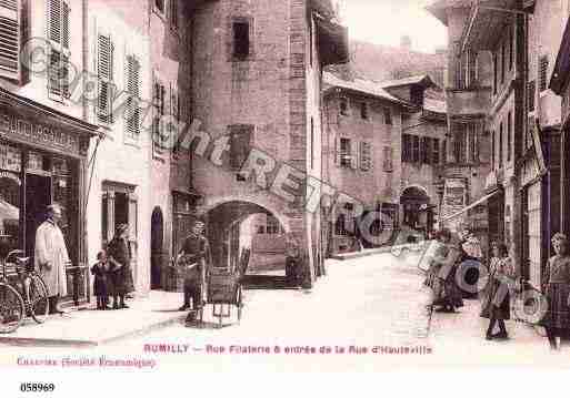 Ville de RUMILLY, carte postale ancienne