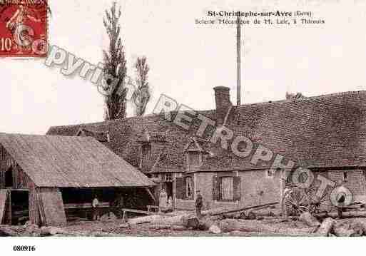 Ville de SAINTCHRISTOPHESURAVRE, carte postale ancienne