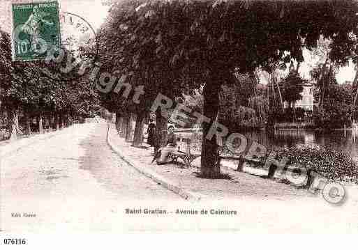 Ville de SAINTGRATIEN, carte postale ancienne