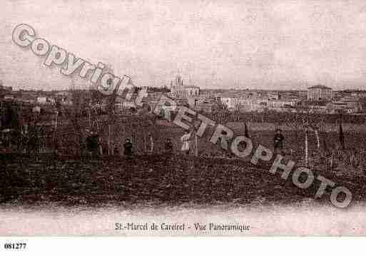 Ville de SAINTMARCELDECAREIRET, carte postale ancienne