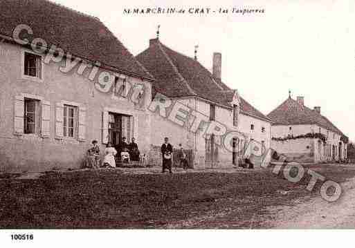 Ville de SAINTMARCELINDECRAY, carte postale ancienne