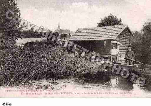 Ville de SAINTMARTIND\'ECUBLEI, carte postale ancienne