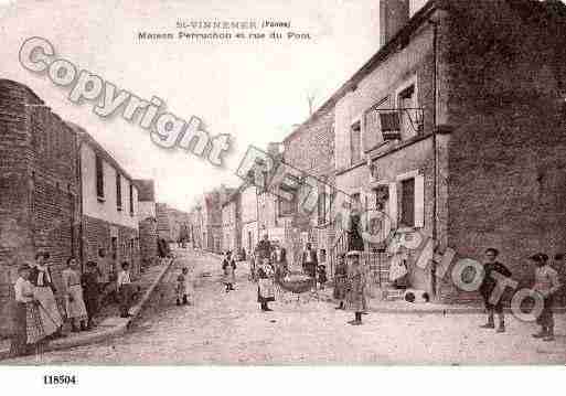 Ville de SAINTVINNEMER, carte postale ancienne