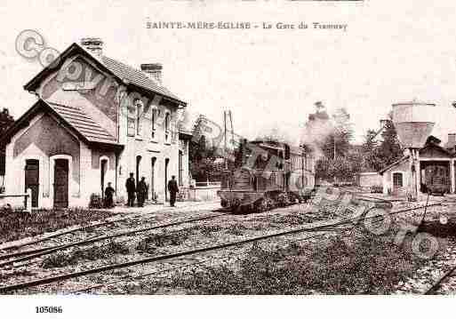 Ville de SAINTEMEREEGLISE, carte postale ancienne