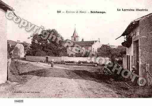 Ville de SEICHAMPS, carte postale ancienne