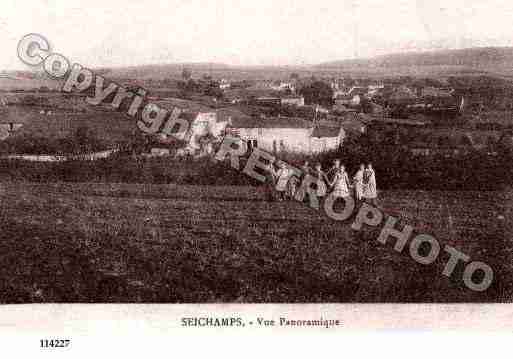 Ville de SEICHAMPS, carte postale ancienne