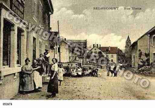 Ville de SELONCOURT, carte postale ancienne