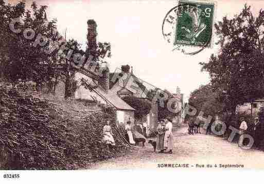 Ville de SOMMECAISE, carte postale ancienne