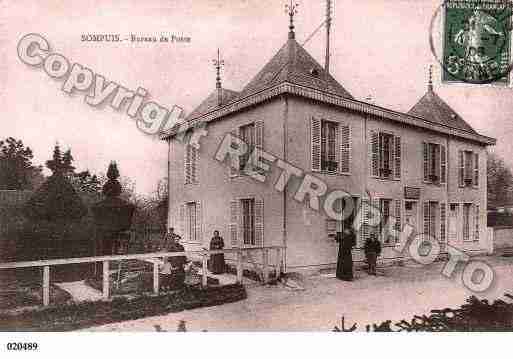 Ville de SOMPUIS, carte postale ancienne