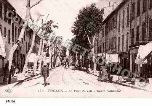 Ville de TOULON, carte postale ancienne