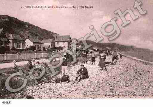 Ville de VIERVILLESURMER, carte postale ancienne