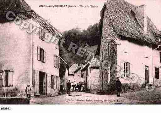 Ville de VIRIEUSURBOURBRE, carte postale ancienne