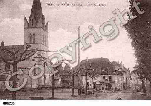 Ville de VIRIEUSURBOURBRE, carte postale ancienne