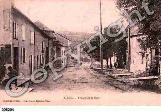 Ville de VIRIEUSURBOURBRE, carte postale ancienne