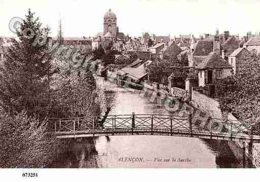 Ville de ALENCON, carte postale ancienne