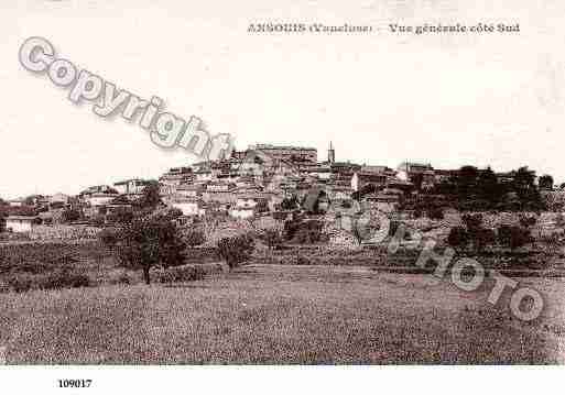 Ville de ANSOUIS, carte postale ancienne