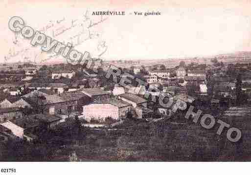 Ville de AUBREVILLE, carte postale ancienne