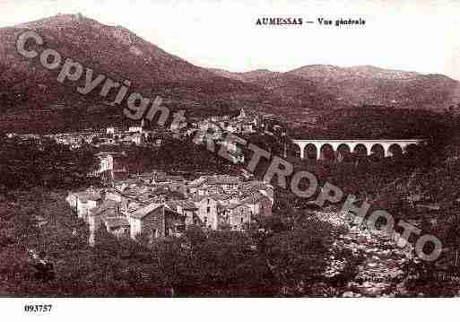 Ville de AUMESSAS, carte postale ancienne