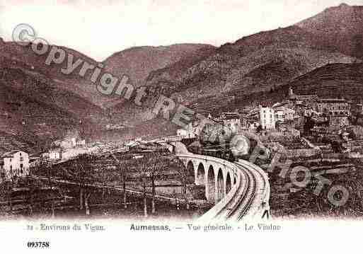 Ville de AUMESSAS, carte postale ancienne