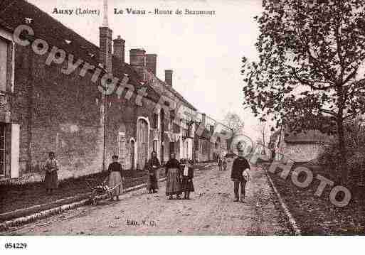 Ville de AUXY, carte postale ancienne