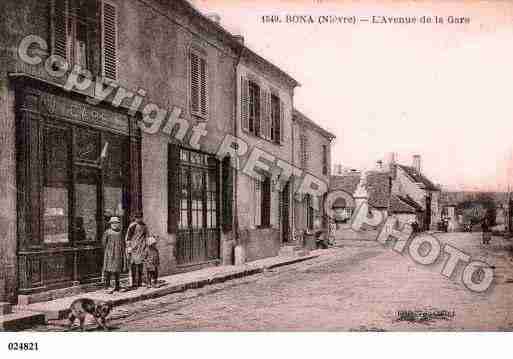 Ville de BONA, carte postale ancienne