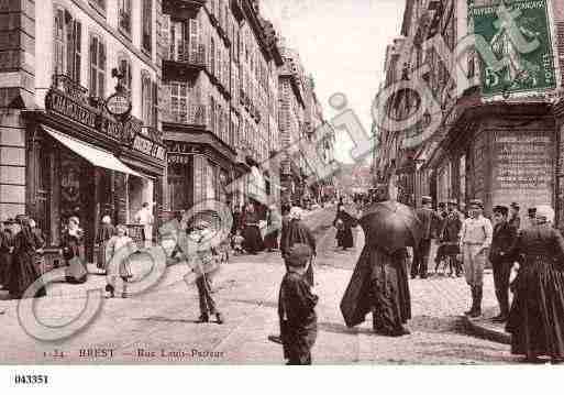 Ville de BREST, carte postale ancienne