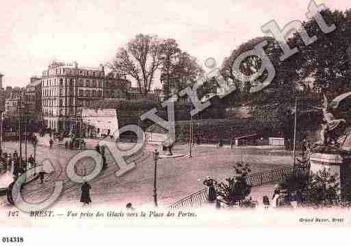 Ville de BREST, carte postale ancienne