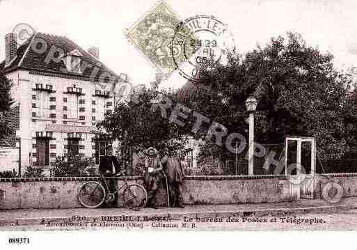 Ville de BREUILLESEC, carte postale ancienne