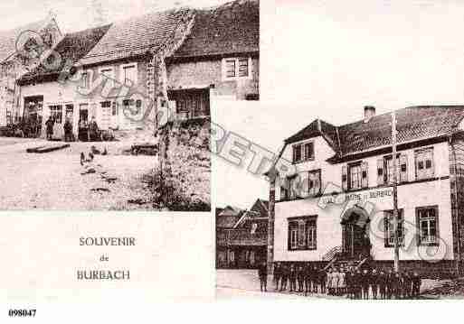 Ville de BURBACH, carte postale ancienne