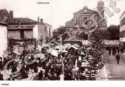 Ville de CASTILLONLABATAILLE, carte postale ancienne