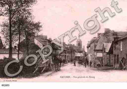 Ville de CAULNES, carte postale ancienne