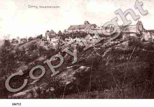 Ville de CERNYENLAONNOIS, carte postale ancienne