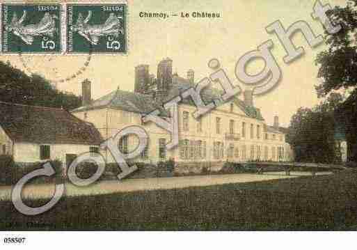 Ville de CHAMOY, carte postale ancienne