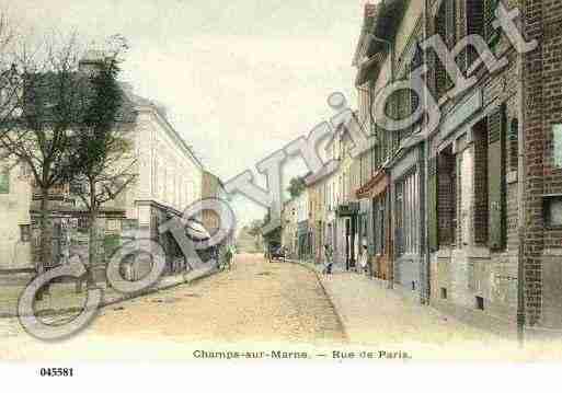 Ville de CHAMPSSURMARNE, carte postale ancienne