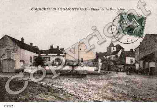 Ville de COURCELLESLESMONTBARD, carte postale ancienne