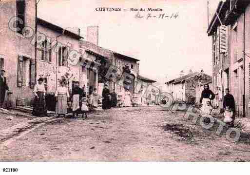 Ville de CUSTINES, carte postale ancienne