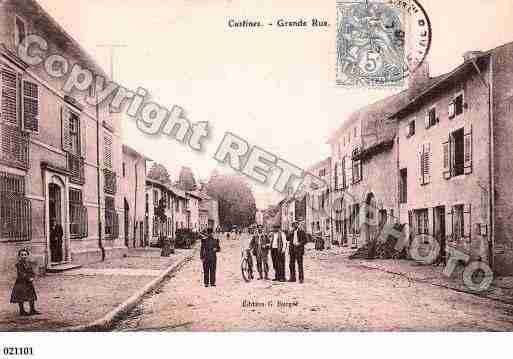 Ville de CUSTINES, carte postale ancienne